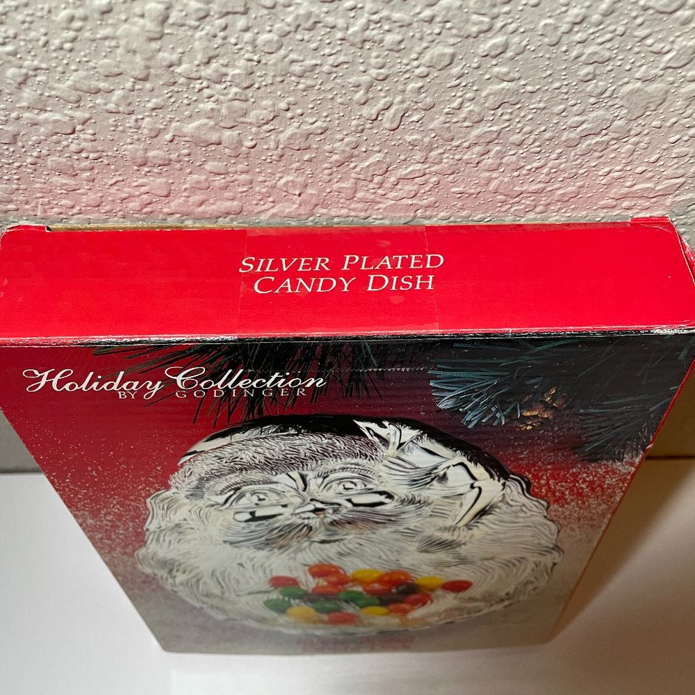 Vintage Silver Plated Santa Candy Dish - Picture 7 of 8
